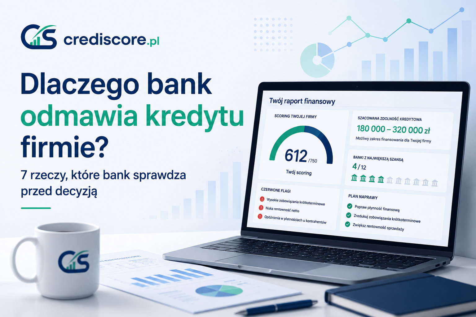 Dlaczego bank odmawia kredytu firmie — 7 rzeczy, które bank sprawdza